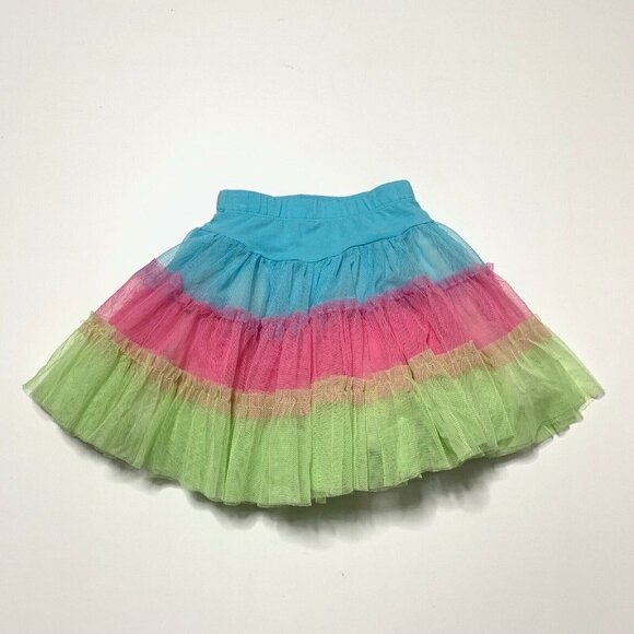 JONA MICHELLE Skirt Girls 2T Tutu Ombre Blue Pink - Picture 2 of 4